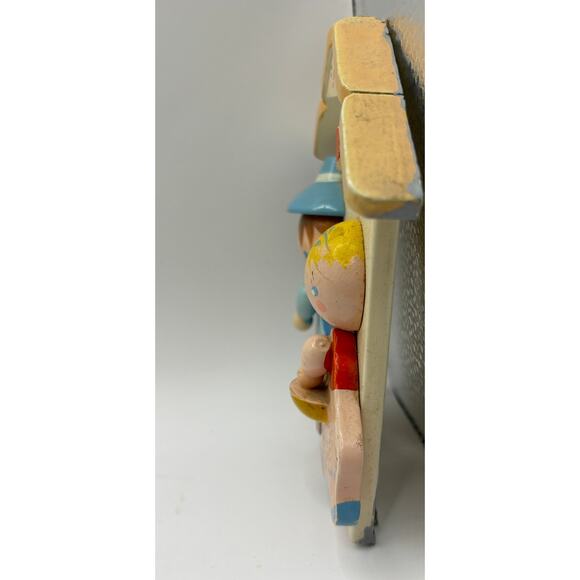 Irmi Vintage Wooden Light Switch Cover Nursery Baby Room Decor 1960s 4" x 5" - Picture 5 of 9